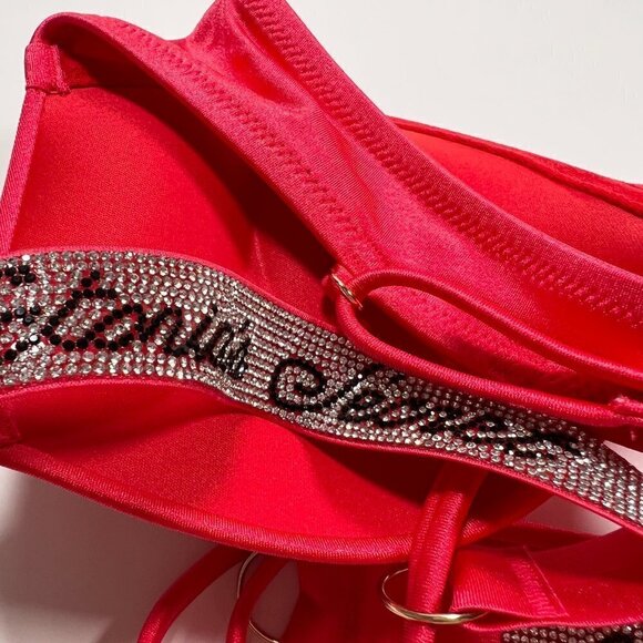 Victoria Secret 36D Bombshell Push Up Bikini Top LOGO Shine Strap Bling Pink - Picture 6 of 6